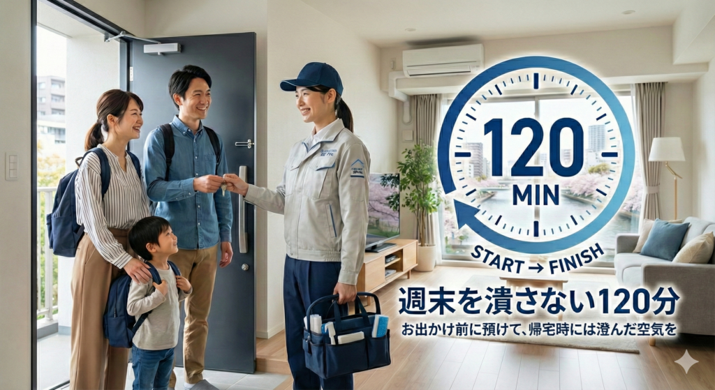 都島区にお住いの多忙な世帯へ