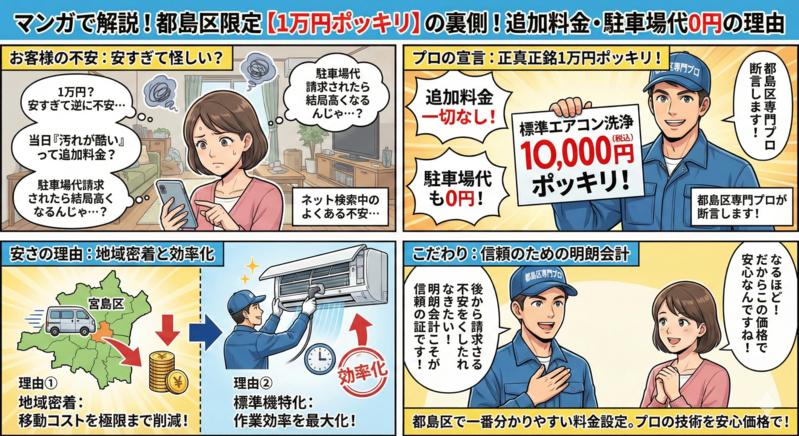 都島区のお客様へ　1万円ポッキリの裏側