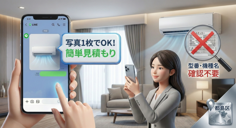 「型番調べはもう不要！スマホで写真を送るだけで完了する